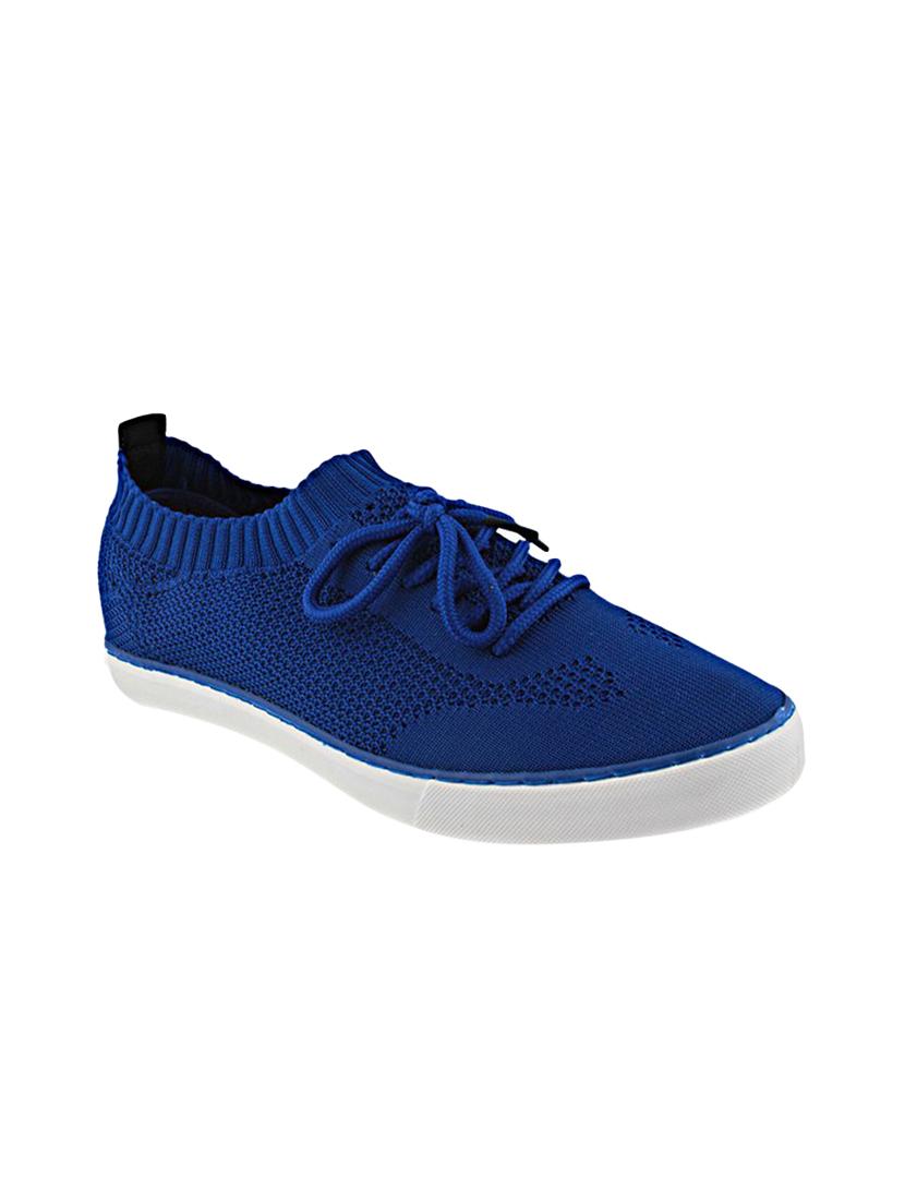 blue Fabric lace up sneakers - 15987824 - Zoom Image - 1