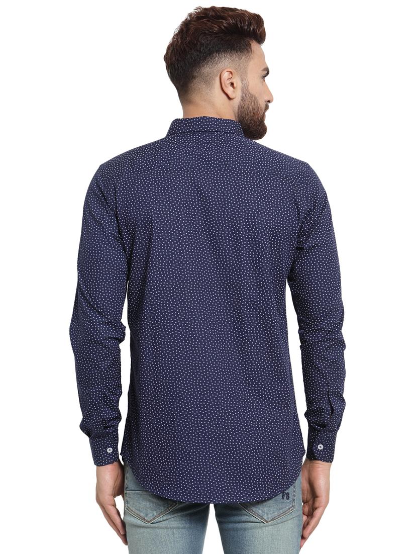 blue printed casual shirt - 15987938 - Zoom Image - 3
