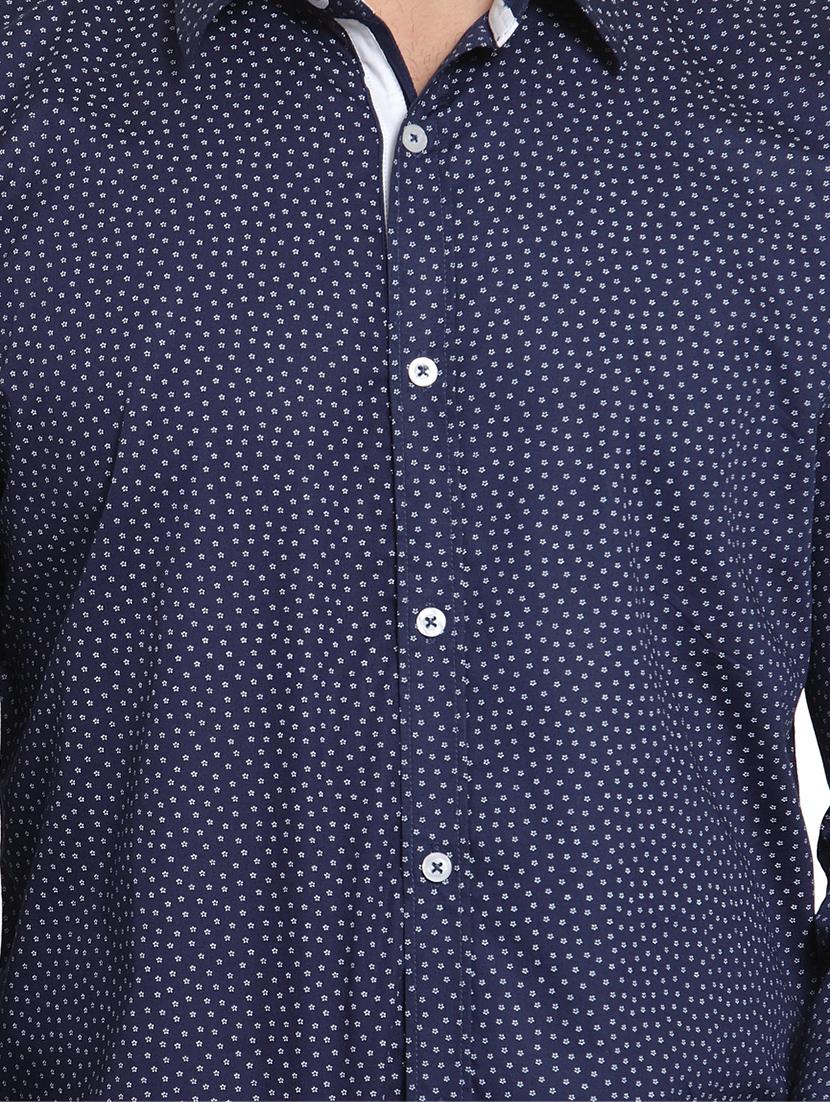 blue printed casual shirt - 15987938 - Zoom Image - 5