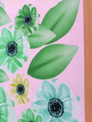 elegant flowers and stripes microfiber double bed sheet with 2 pillow covers - 15988007 - Standard Image - 3