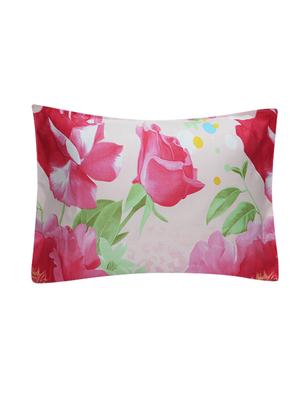 attractive floral microfiber double bed sheet with 2 pillow covers - 15988019 - Standard Image - 2
