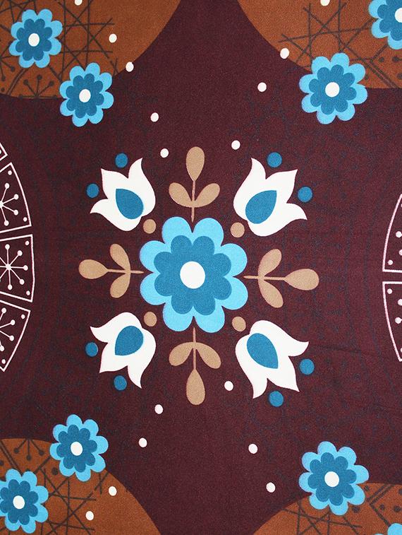 attractive brown intricate floral microfiber double bed sheet with 2 pillow covers - 15988026 - Zoom Image - 3