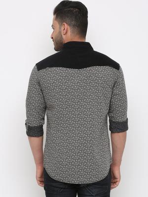 black printed casual shirt - 15988311 - Standard Image - 3