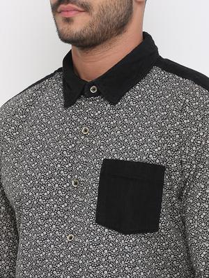 black printed casual shirt - 15988311 - Standard Image - 5