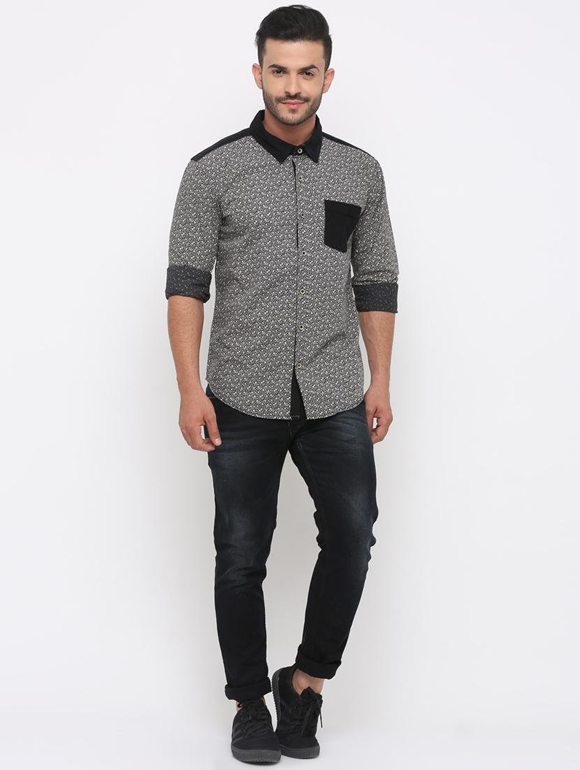 black printed casual shirt - 15988311 - Zoom Image - 4