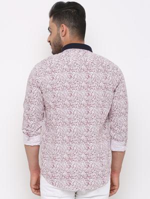 white printed casual shirt - 15988326 - Standard Image - 3