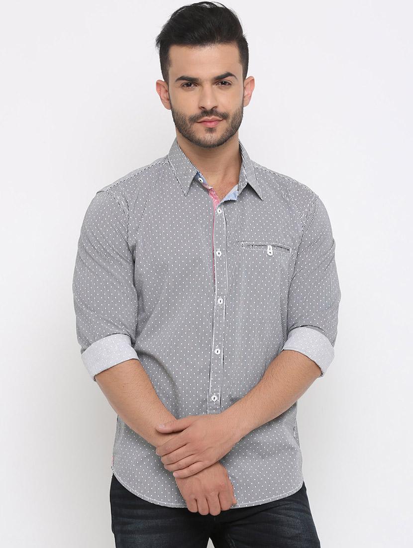 black striped casual shirt - 15988334 - Zoom Image - 1