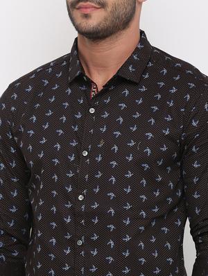 brown printed casual shirt - 15988364 - Standard Image - 5