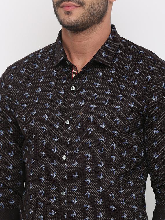 brown printed casual shirt - 15988364 - Zoom Image - 5