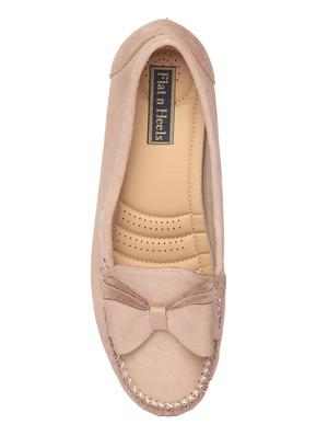 beige suede slip on loafers - 15988472 - Standard Image - 4