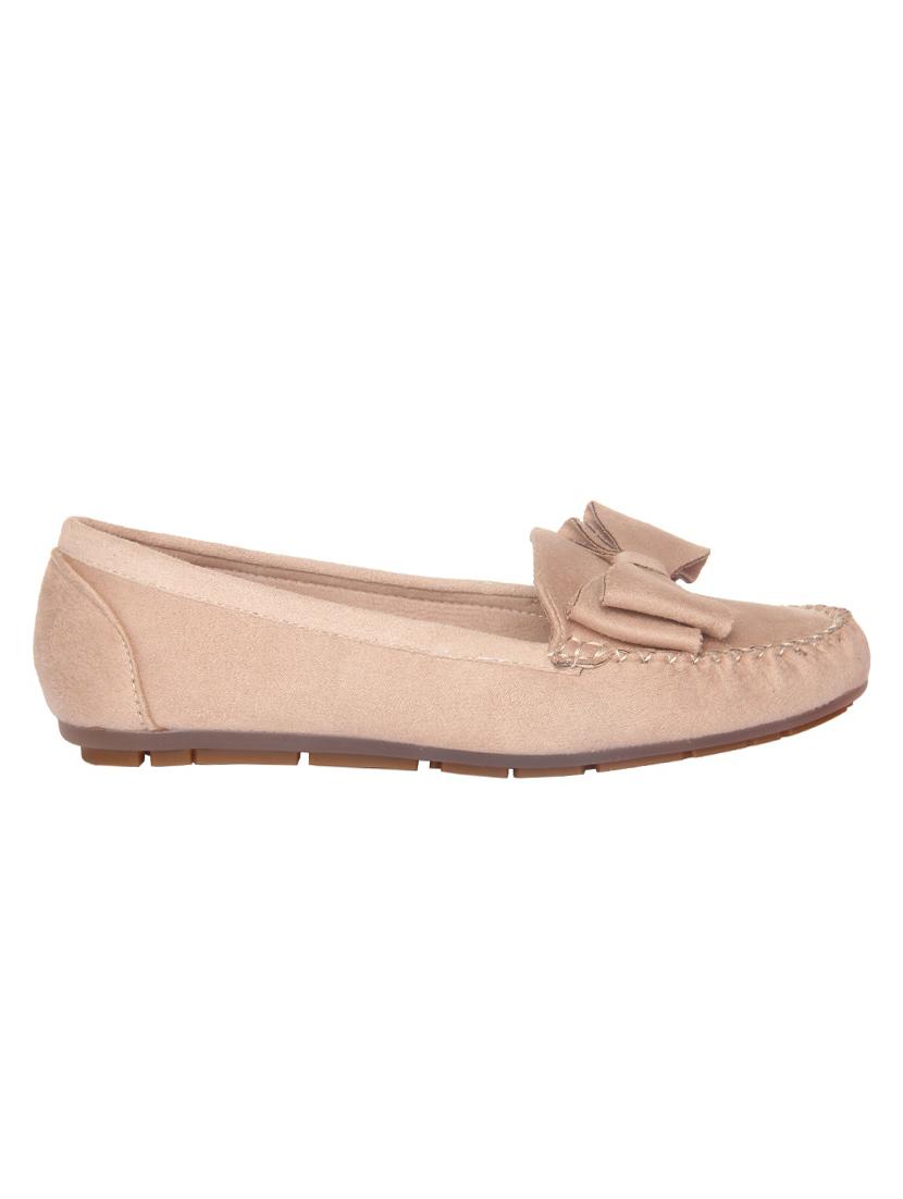 beige suede slip on loafers - 15988472 - Zoom Image - 2