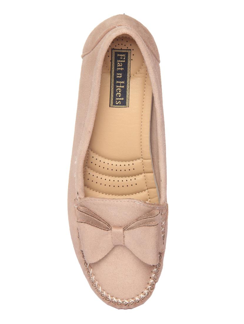beige suede slip on loafers - 15988472 - Zoom Image - 4
