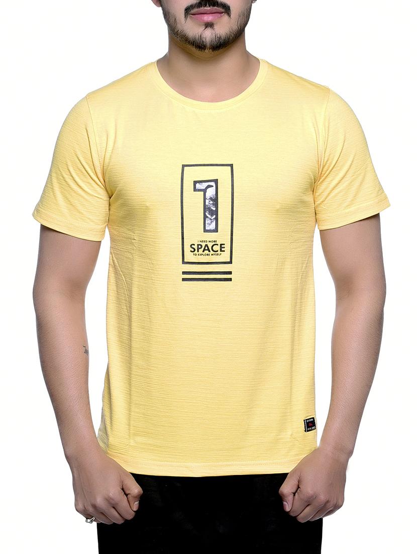 yellow typographic tshirt - 15988503 - Zoom Image - 1