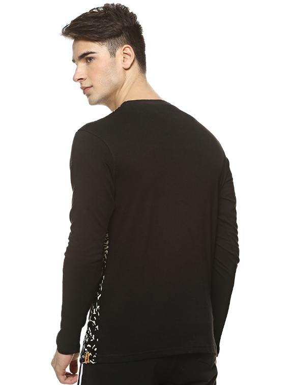 black front print t-shirt - 15988661 - Zoom Image - 3