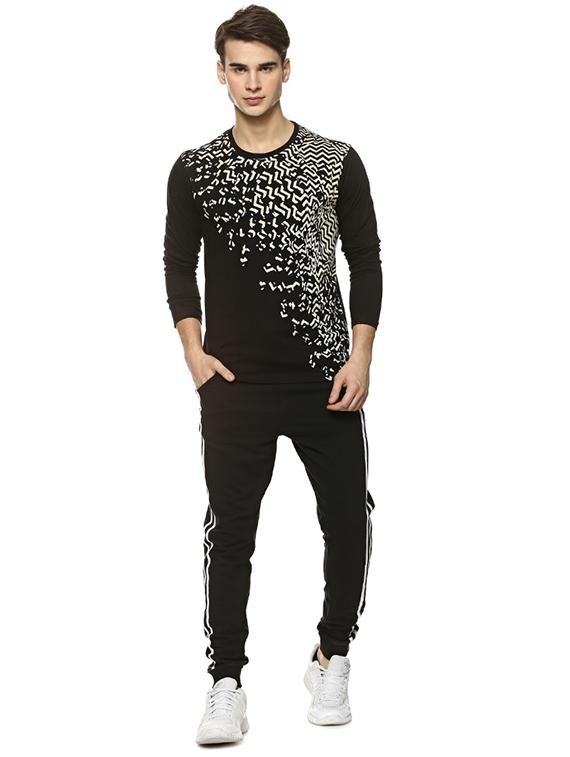 black front print t-shirt - 15988661 - Zoom Image - 4