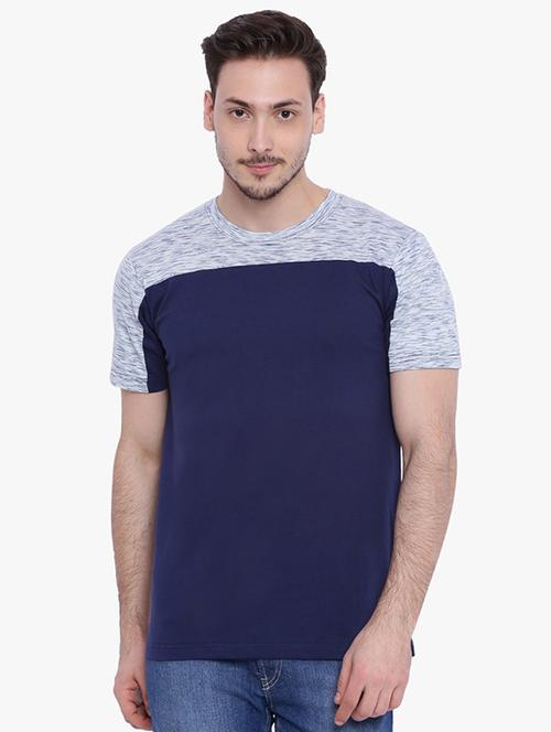 blue cut and sew t-shirt - 15988681 - Standard Image - 1