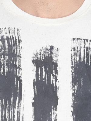 white front print t-shirt - 15988684 - Standard Image - 5