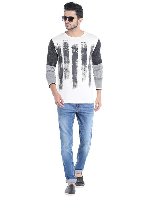 white front print t-shirt - 15988684 - Zoom Image - 4