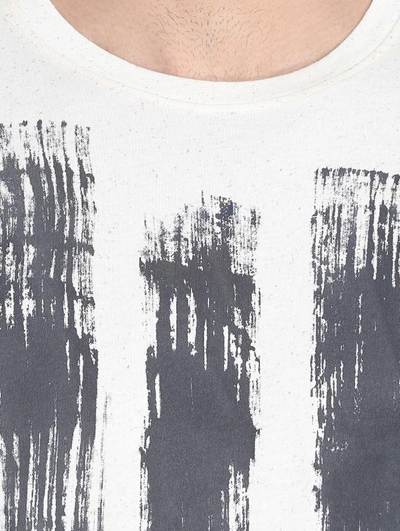 white front print t-shirt - 15988684 - Zoom Image - 5
