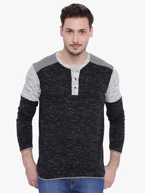 black cut & sew t-shirt - 15988685 - Very Small Image - 1