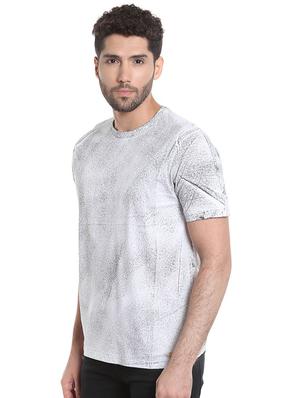 white all over print t-shirt - 15988686 - Standard Image - 2