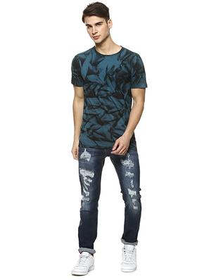 blue all over print t-shirt - 15988695 - Standard Image - 4
