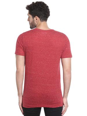 red henley neck t-shirt - 15988696 - Standard Image - 3