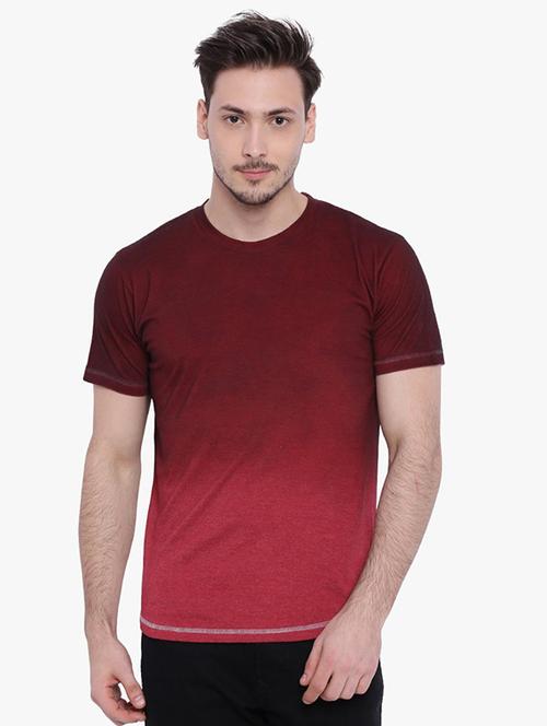 maroon ombre t-shirt - 15988699 - Standard Image - 1