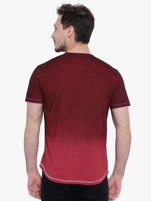 maroon ombre t-shirt - 15988699 - Standard Image - 3