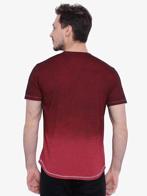 maroon ombre t-shirt - 15988699 - Zoom Image - 3