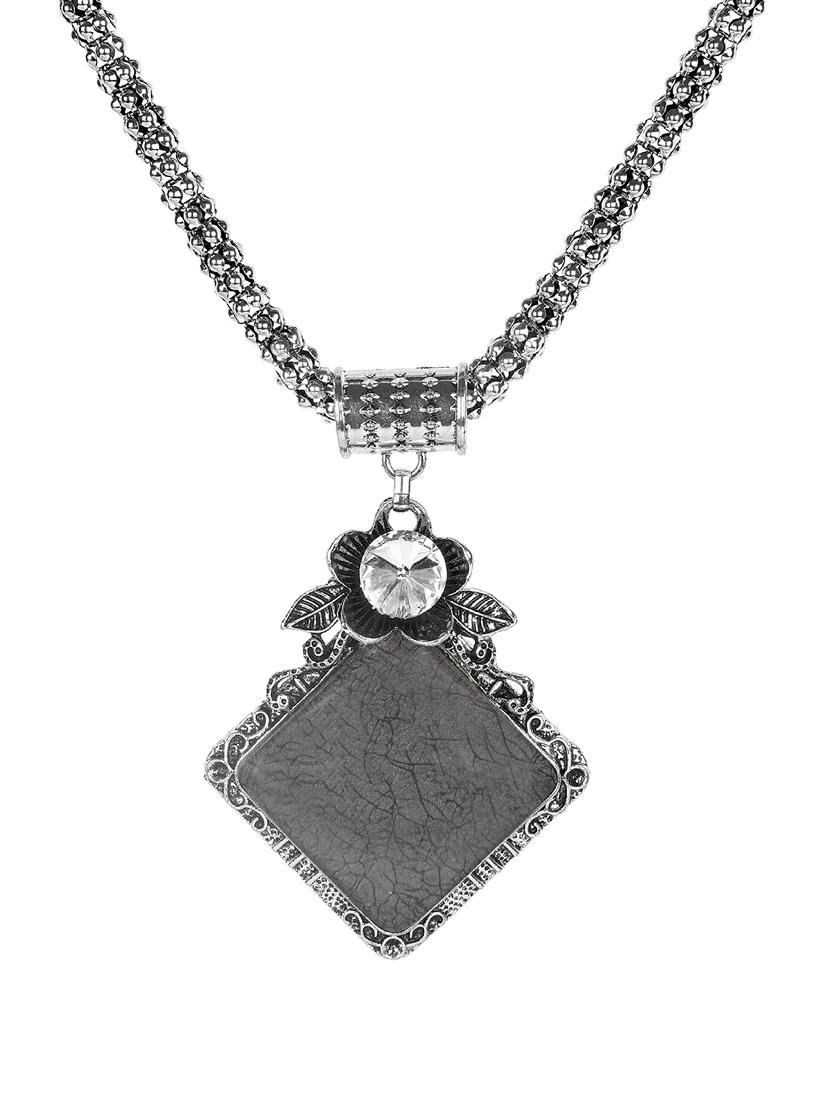 black metal chain necklace - 15988956 - Zoom Image - 1