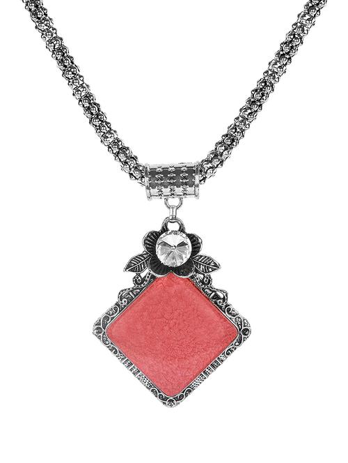 red metal chain necklace - 15988957 - Standard Image - 1