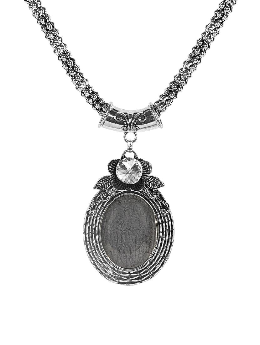 grey metal chain necklace - 15988959 - Zoom Image - 1