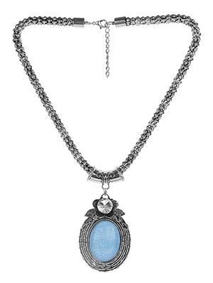 silver metal chain necklace - 15988960 - Standard Image - 2