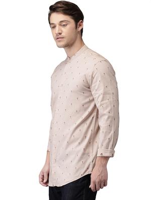 beige cotton casual shirt - 15989031 - Standard Image - 2