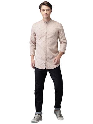 beige cotton casual shirt - 15989031 - Standard Image - 4