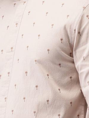 beige cotton casual shirt - 15989031 - Standard Image - 5