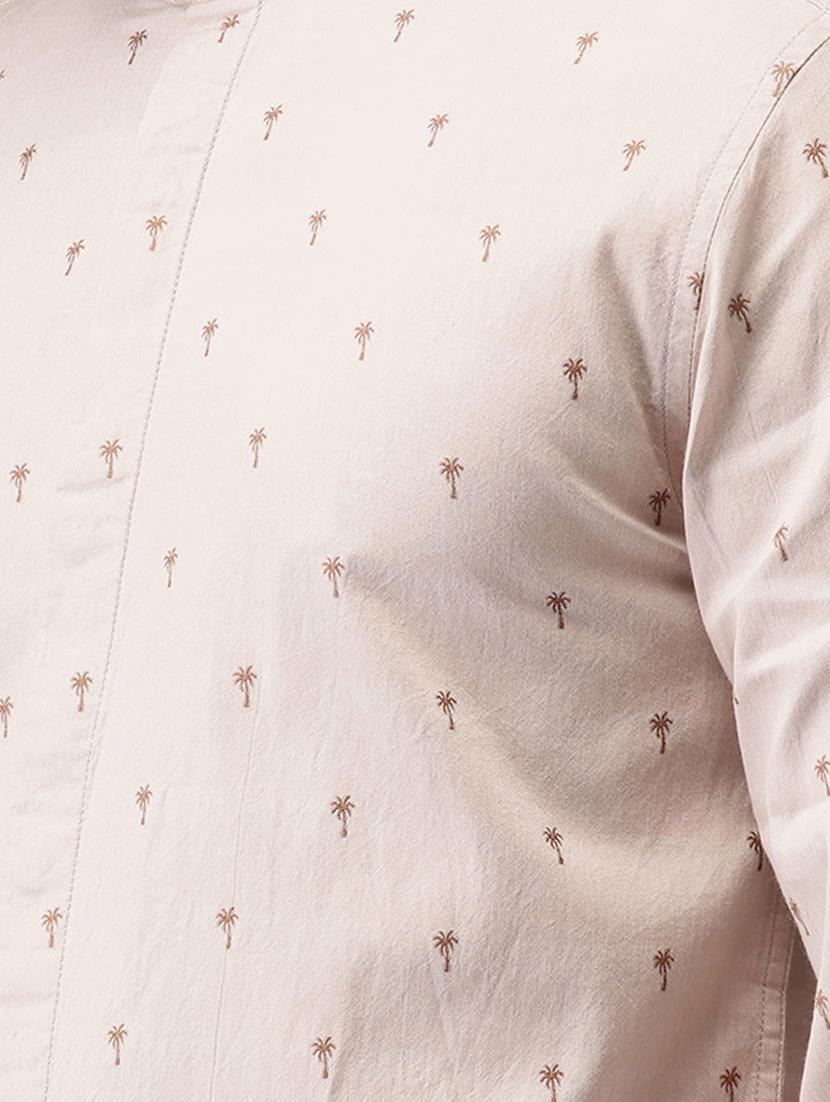 beige cotton casual shirt - 15989031 - Zoom Image - 5