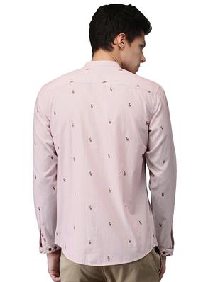 light pink cotton casual shirt - 15989039 - Standard Image - 3