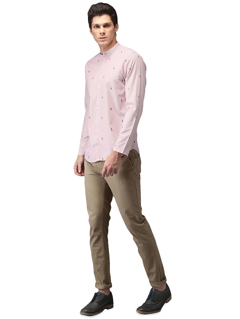 light pink cotton casual shirt - 15989039 - Zoom Image - 4