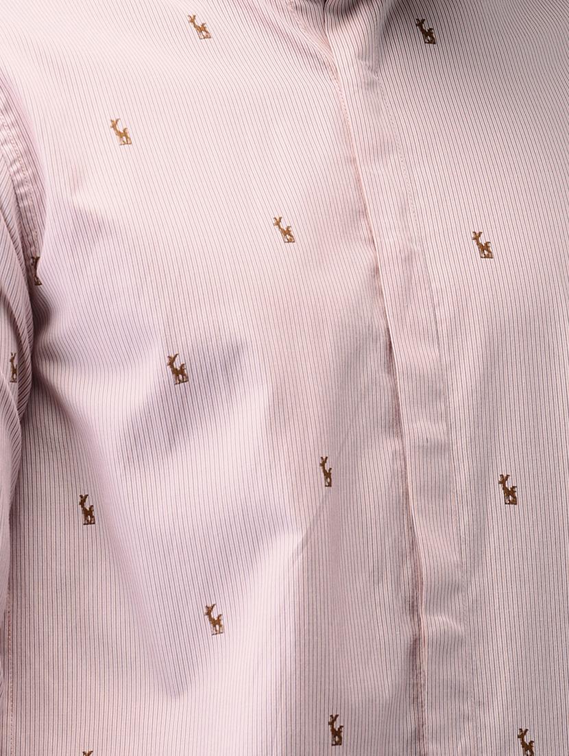 light pink cotton casual shirt - 15989039 - Zoom Image - 5