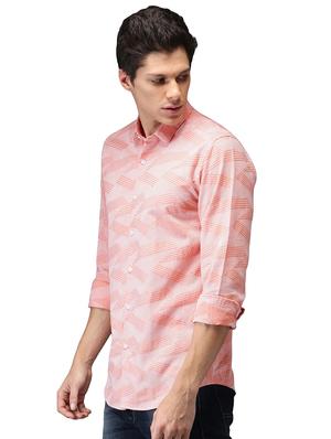 pink self design casual shirt - 15989047 - Standard Image - 2