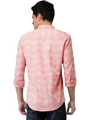 pink self design casual shirt - 15989047 - Standard Image - 3