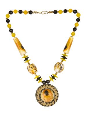 multi colored brass short necklace - 15989050 - Standard Image - 2