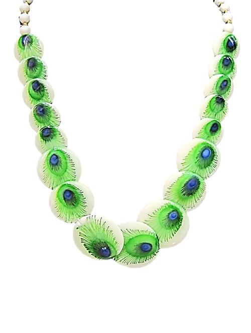 green plastic statement necklace - 15989053 - Standard Image - 1