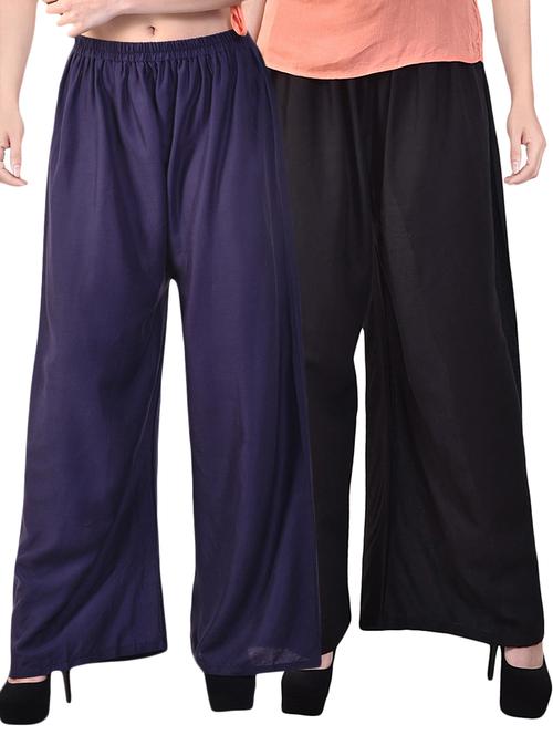 set of 2 solid palazzos - 15989225 - Standard Image - 1