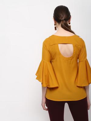 cut out back floral embroidered top - 15989963 - Standard Image - 3