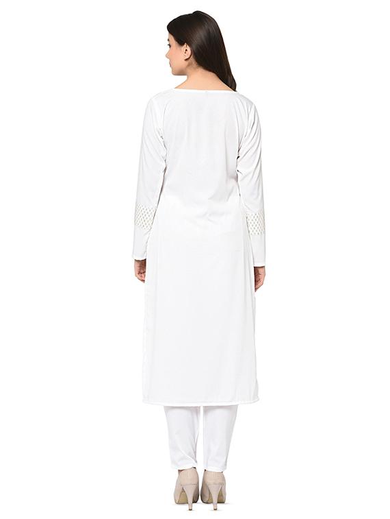straight printed kurta pant set - 15990020 - Zoom Image - 3