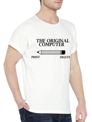 white typographic t-shirt - 15990039 - Standard Image - 2