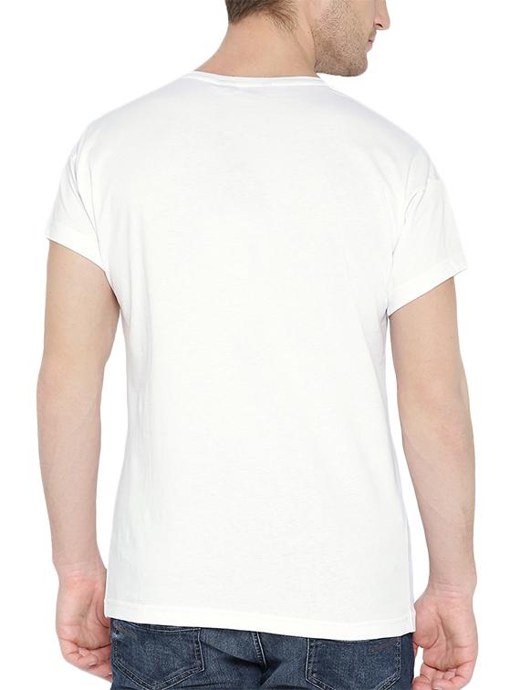 white typographic t-shirt - 15990039 - Zoom Image - 3